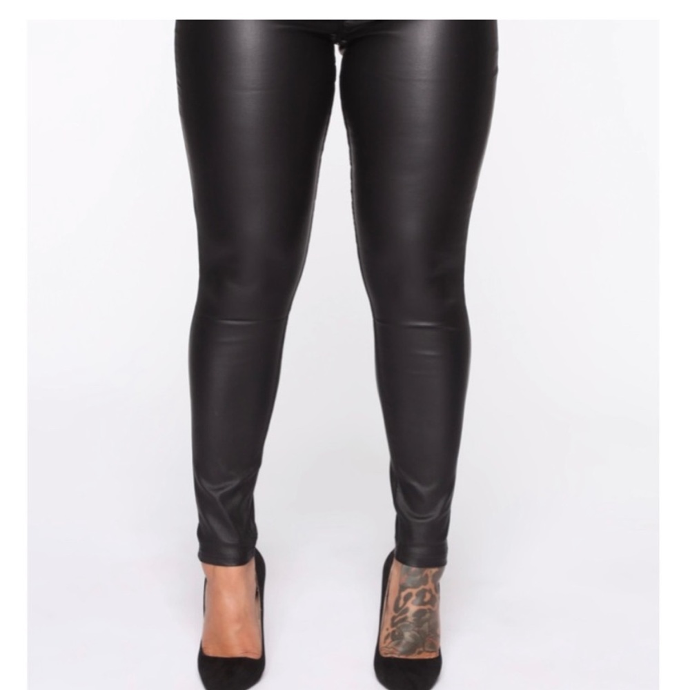 Leather fashion nova pants